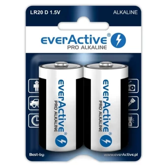 everActive Pro Αλκαλικές Μπαταρίες D 1.5V 2τμχ