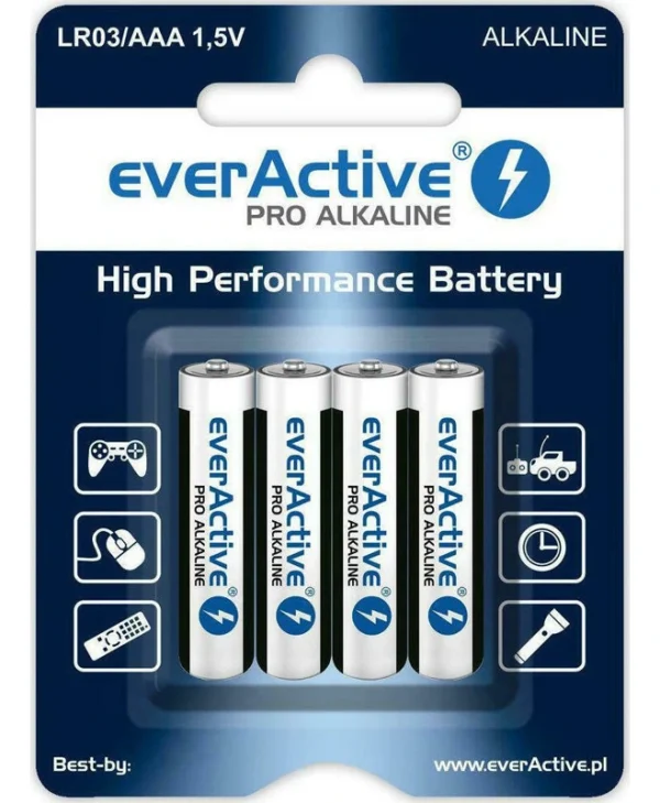 everActive Pro Αλκαλικές Μπαταρίες AAA 1.5V 4τμχ