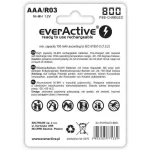 everActive Silver Line Επαναφορτιζόμενες Μπαταρίες AAA Ni-MH 800mAh 1.2V 2τμχ - Image 3