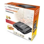 Esperanza Τοστιέρα για 2 Τοστ 1000W Μαύρη - Image 4