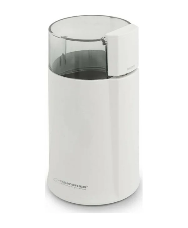 Esperanza Ηλεκτρικός Μύλος Καφέ 160W με Χωρητικότητα 50gr Λευκός