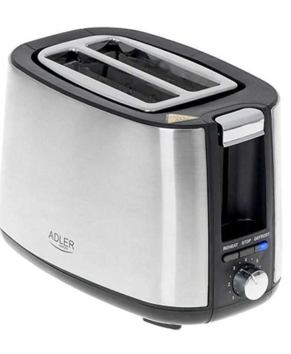 Adler Φρυγανιέρα 2 Θέσεων 750W Inox
