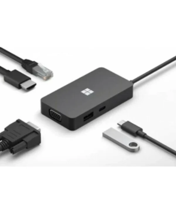 Microsoft Travel Hub USB-C Docking Station με HDMI PD Ethernet Μαύρο