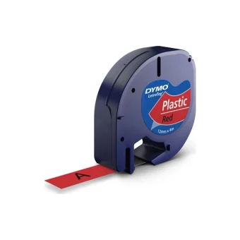 Dymo 91203 Ταινία Ετικετογράφου 4m x 12mm σε Κόκκινο Χρώμα