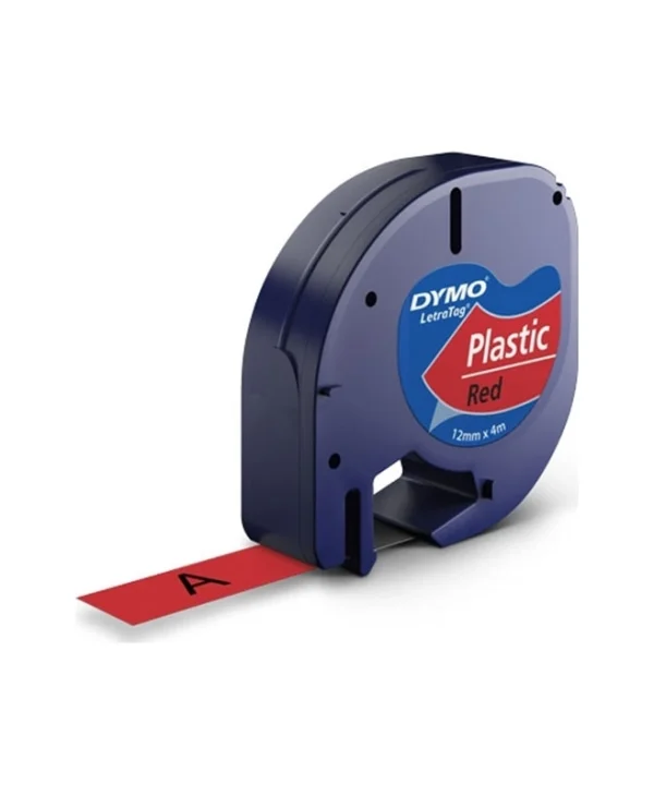 Dymo 91203 Ταινία Ετικετογράφου 4m x 12mm σε Κόκκινο Χρώμα