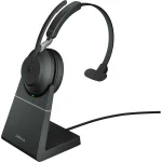 Jabra Evolve2 65 VOIP Headset Link380a MS Mono Desk Stand Black (26599-899-989) 26599-899-989 - Image 2