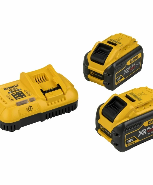 Dewalt Σετ 2 Μπαταριών Εργαλείου Λιθίου 54V Χωρητικότητας 12Ah με Φορτιστή
