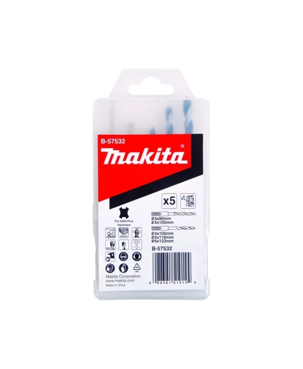 Makita Σετ Τρυπανιών x 5τμχ