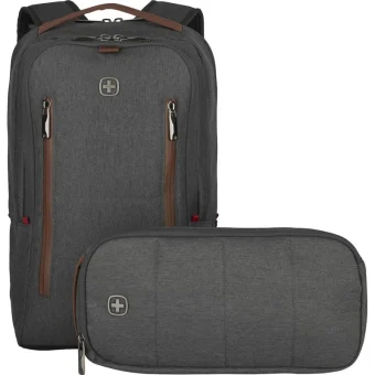 Wenger CityUpgrade Αδιάβροχη Τσάντα Πλάτης για Laptop 16" σε Γκρι χρώμα