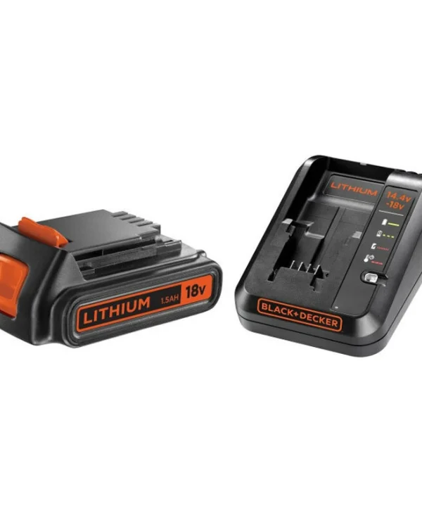 Black & Decker Σετ Μπαταρίας Λιθίου Χωρητικότητας 1Ah 18V με Φορτιστή