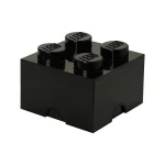 LEGO Παιδικό Κουτί Αποθήκευσης από Πλαστικό 4-Stud Μαύρο 25x25x18cm
