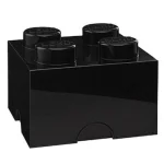 LEGO Παιδικό Κουτί Αποθήκευσης από Πλαστικό 4-Stud Μαύρο 25x25x18cm - Image 4