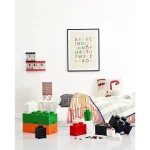 LEGO Παιδικό Κουτί Αποθήκευσης από Πλαστικό 4-Stud Μαύρο 25x25x18cm - Image 9