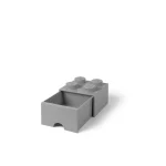 LEGO Παιδικό Κουτί Αποθήκευσης από Πλαστικό 4 Knobs Γκρι 25x25x18cm - Image 5