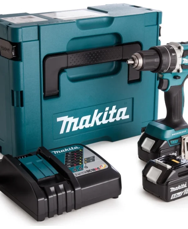 Makita Κρουστικό Δραπανοκατσάβιδο Μπαταρίας Brushless 18V 2x5Ah