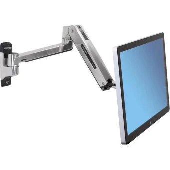 Ergotron LX Επιτοίχια Βάση Οθόνης έως 46" με Βραχίονα Ασημί