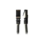 Patchsee S/FTP Cat.6a Καλώδιο Δικτύου Ethernet 2.4m Μαύρο 1τμχ