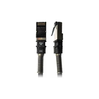 Patchsee S/FTP Cat.6a Καλώδιο Δικτύου Ethernet 2.4m Μαύρο 1τμχ