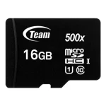 TeamGroup 500x microSDHC 16GB Class 10 U1 UHS-I με αντάπτορα