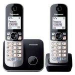 Panasonic KX-TG6812GB Ασύρματο Τηλέφωνο Duo Μαύρο KX-TG6812GB - Image 2