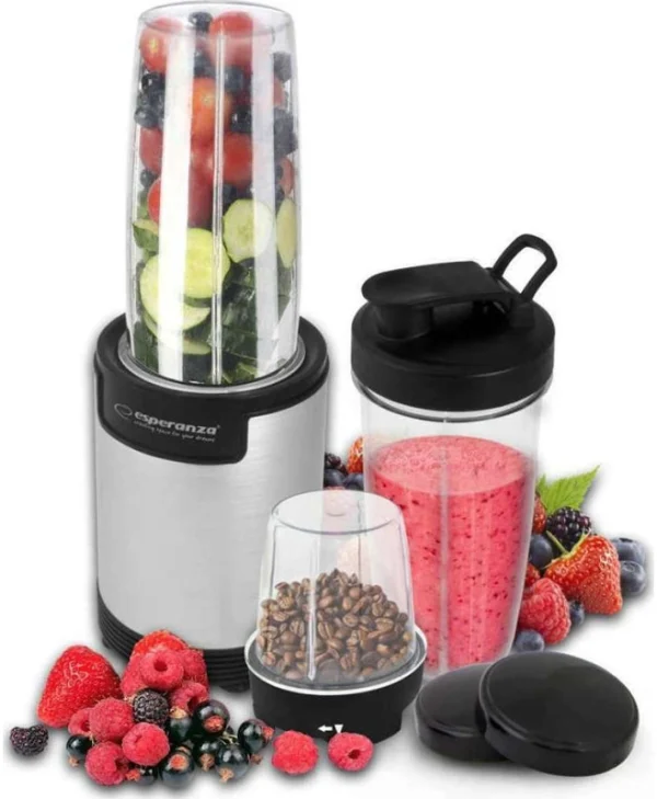 Esperanza Nutri Bomb Μπλέντερ για Smoothies 0.8lt 900W Inox