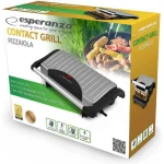 Esperanza Pizzaiola Τοστιέρα για 2 Τοστ 750W Γκρι - Image 4