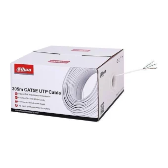 Dahua U/UTP Cat.5e Καλώδιο Δικτύου Ethernet χωρίς ακροδέκτες 305m Λευκό 1τμχ