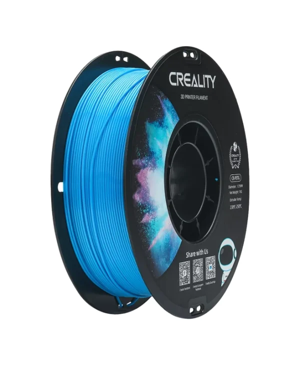 Creality CR-PETG No Reel 3D Printer Filament, Hard Glossy, Tensile 49MPA, 1kg Technology Blue 3301030121