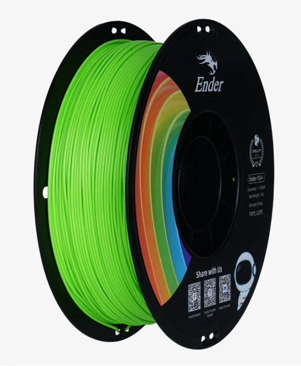Creality EN-PLA+ Strength 34MPA Bend 77MPa 1Kg Spool1.75 Apple Green 3301010313