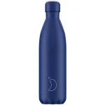 Chilly's Monochrome Μπουκάλι Thermos Ανοξείδωτο BPA Free 750ml Blue All Matte 207277