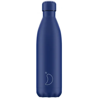 Chilly's Monochrome Μπουκάλι Thermos Ανοξείδωτο BPA Free 750ml Blue All Matte 207277