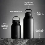 Chilly's Μπουκάλι Thermos Series 2 Big Mouth Abyss Black 2L 22788 - Image 4