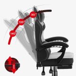 Huzaro Force 3.7 Υφασμάτινη Καρέκλα Gaming με Ρυθμιζόμενα Μπράτσα Γκρι HZ-FORCE 3.7 GREY - Image 2
