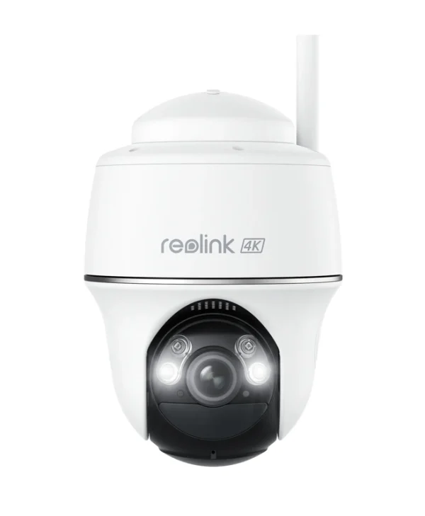 Reolink Argus B440 4K 8MP Wireless Pan & Tilt Standalone Solar/Battery Camera with Spotlights, Camera Only, WHite