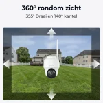 Reolink Argus B440 4K 8MP Wireless Pan & Tilt Standalone Solar/Battery Camera with Spotlights, Camera Only, WHite - Image 7