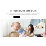 Reolink E340 4K 8MP Dual-Band Wi-Fi 6 PTZ Indoor Camera with Auto Tracking, White - Image 3
