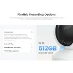Reolink E340 4K 8MP Dual-Band Wi-Fi 6 PTZ Indoor Camera with Auto Tracking, White - Image 8