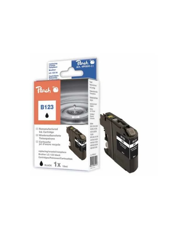 Peach 317205 Γνήσιο Μελάνι Εκτυπωτή InkJet Μαύρο (PI500-81) PI500-81