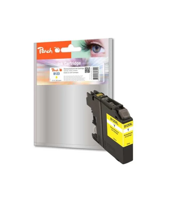 Peach Γνήσιο Μελάνι Εκτυπωτή InkJet Κίτρινο (PI500-84) PI500-84