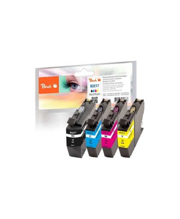Peach Πακέτο Συμβατών Μελανιών Εκτυπωτή InkJet Brother 550 Σελίδων 13ml Πολλαπλό (Color)
