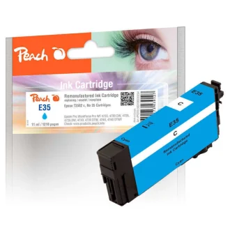 Peach Συμβατό Μελάνι Εκτυπωτή InkJet Epson Κυανό 1τμχ