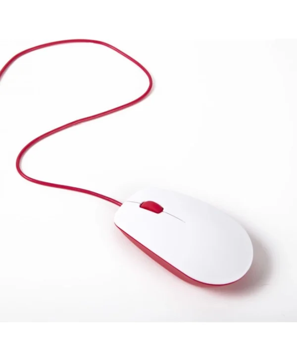Raspberry Pi Mouse Ενσύρματο Ποντίκι Λευκό