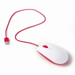 Raspberry Pi Mouse Ενσύρματο Ποντίκι Λευκό - Image 3