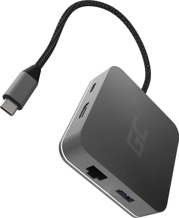 Green Cell AK61 USB-C Docking Station με HDMI 4K Ethernet Μαύρο AK61