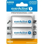 everActive Professional Line Επαναφορτιζόμενες Μπαταρίες D Ni-MH 10000mAh 1.2V 2τμχ