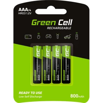 Green Cell Επαναφορτιζόμενες Μπαταρίες AAA Ni-MH 800mAh 1.2V 4τμχ