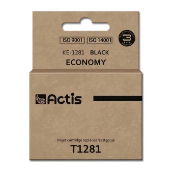 Actis Συμβατό Μελάνι Εκτυπωτή InkJet Epson T1281 15ml Μαύρο 1τμχ