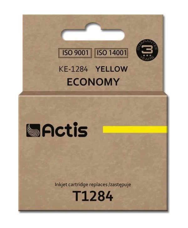Actis Συμβατό Μελάνι Εκτυπωτή InkJet Epson T1284 13ml Κίτρινο 1τμχ