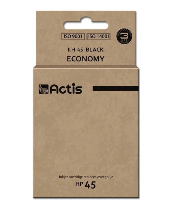 Actis Συμβατό Μελάνι Εκτυπωτή InkJet HP 45 51645A 50ml Μαύρο