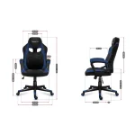 Huzaro Force 2.5 Υφασμάτινη Καρέκλα Gaming Μπλε - Image 5